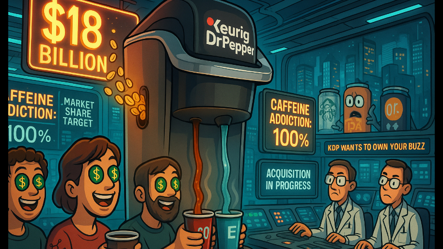 Keurig Dr Pepper Wants to Own Your Caffeine Addiction & They’re Paying $18 Billion to Get It…