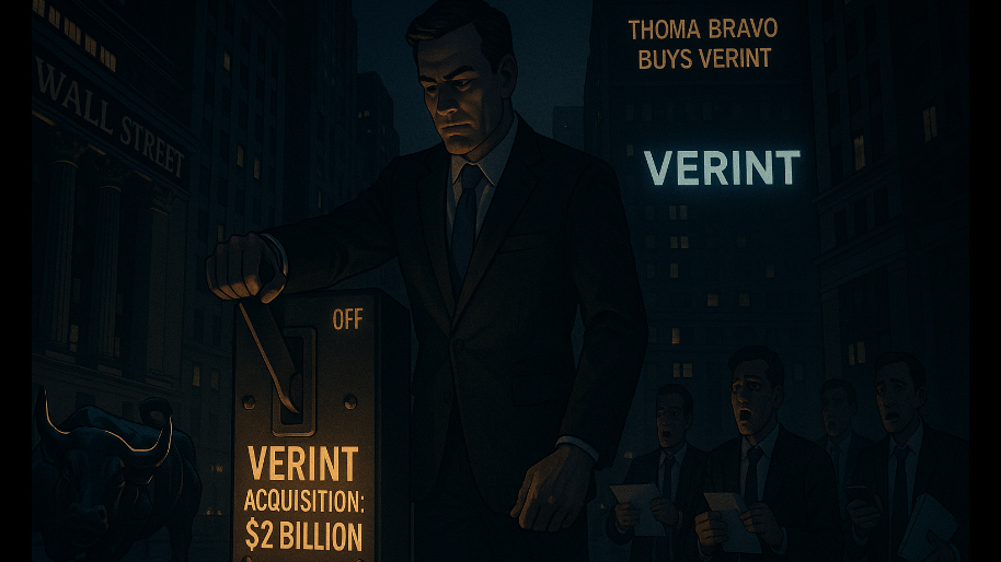 Thoma Bravo Buys Verint for $2 Billion, Kills the Lights on Wall Street…