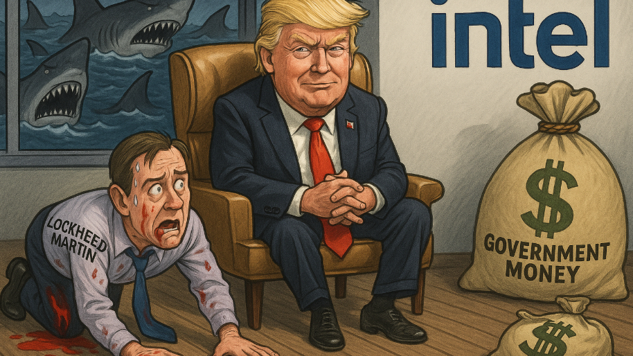 Down 19% and Bleeding Cash… Lockheed Crawls Into Trump’s Shark Tank (Begging for the Intel Hookup)