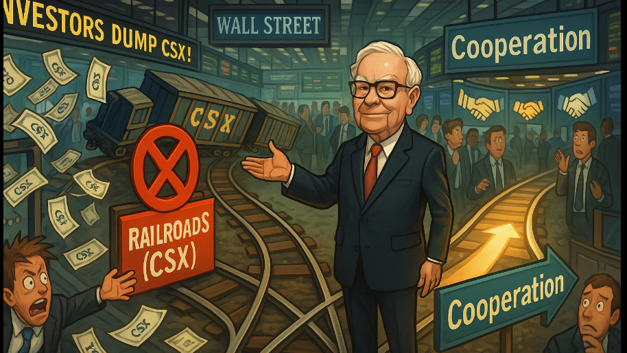 Buffett Says No to Railroads, Yes to Cooperation (Investors Yeet CSX Anyway)...