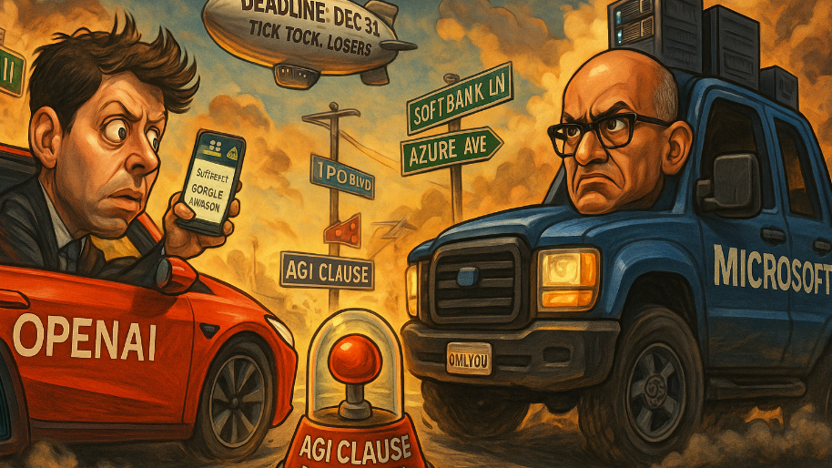 Altman And Nadella Are Playing a $10B Game of Chicken (If Nobody Flinches, Wreckage Hits Dec. 31)