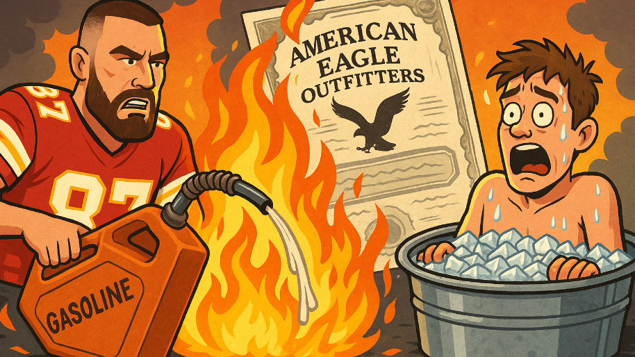 Travis Kelce Pours Gas on AE’s Meme Stock Fire… Here’s Why September 3rd Could Be the Ice Bath