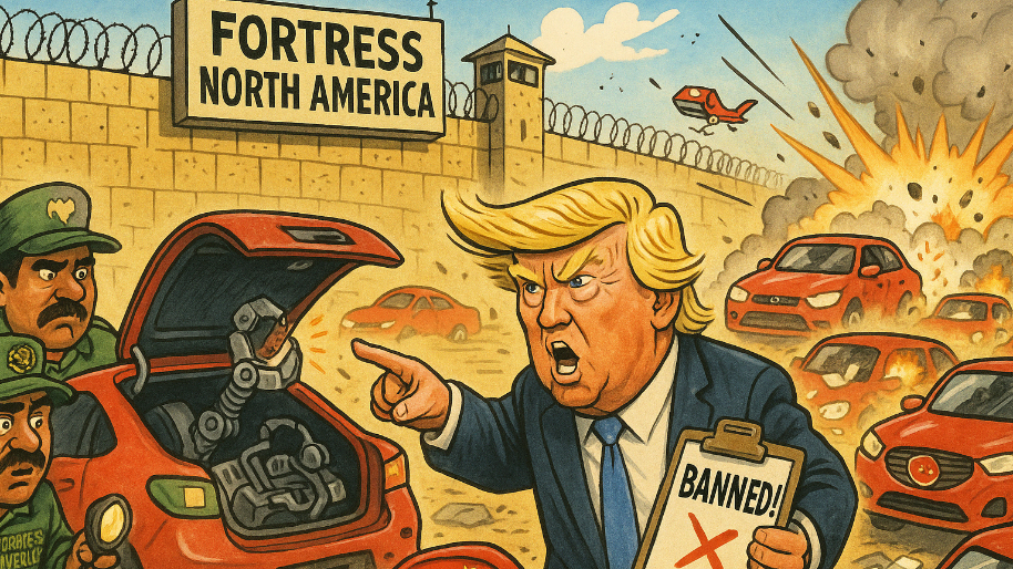 Trump Drafts Mexico Into His “Fortress North America” Army… Chinese Cars Face Heavy Fire