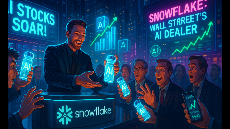 AI Is The Most Addictive Drug on Wall Street & Snowflake Just Became The Dealer (Shares Soar)