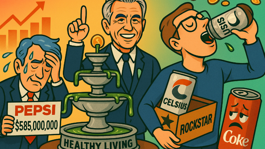 Pepsi Drops Another $585M While Celsius Chugs RFK Jr.’s Trickledown Juice (Stock Pops 6%)