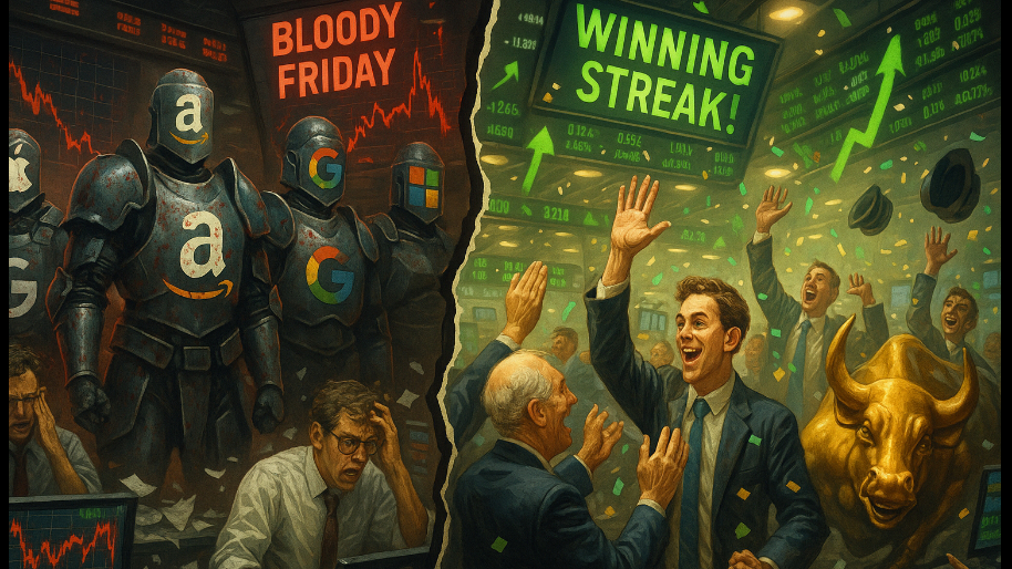 Big Tech Clinches Bloody Friday While Wall Street Clinches Winning Streak…