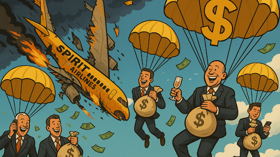 Spirit Free-Falls Into Chapter 11 (Again)... While the C-Suite Floats Down on Golden Parachutes