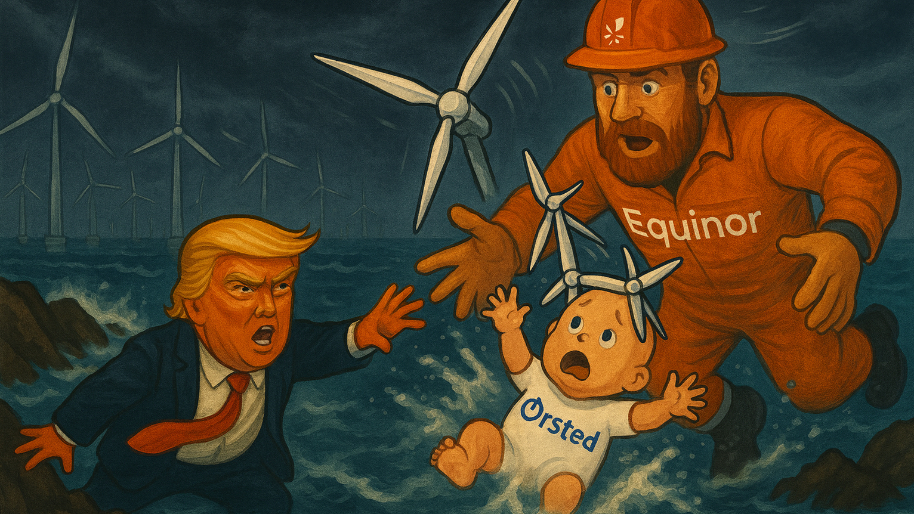 Big Oil Drops $1B to Adopt the “Wind Baby” Trump Tried to Throw into the Atlantic Ocean