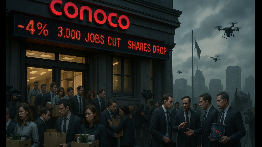 Conoco SACRIFICES 3,000 Workers to Please Wall Street, Investors Yeet Shares -4%...