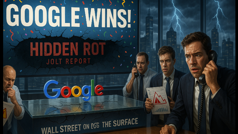 Google Wins, But a HIDDEN ROT and a Terrifying JOLT Report Has Wall Street Sweating…