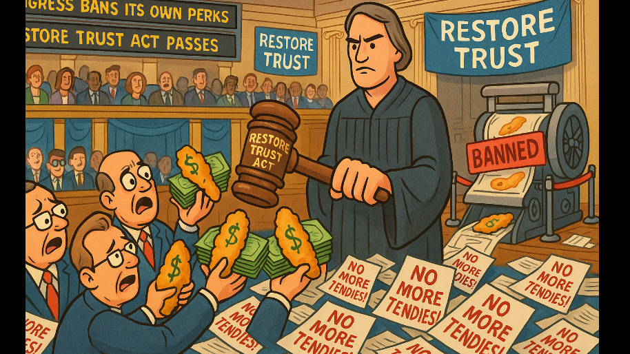 Congress Sets to Ban Itself From Printing Tendies With the “Restore Trust Act”...