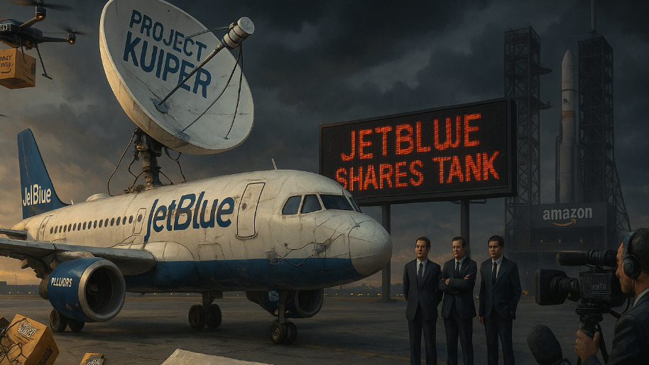 The Ugly Truth Behind JetBlue's "Half-Baked" Deal with Amazon's Project Kuiper (Shares Tank)