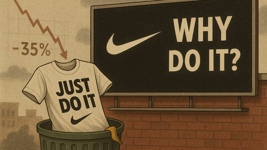 Down 34% Since 2020, Nike’s Trashing “Just Do It” for “Why Do It?”... Genius, or a Cry for Help?