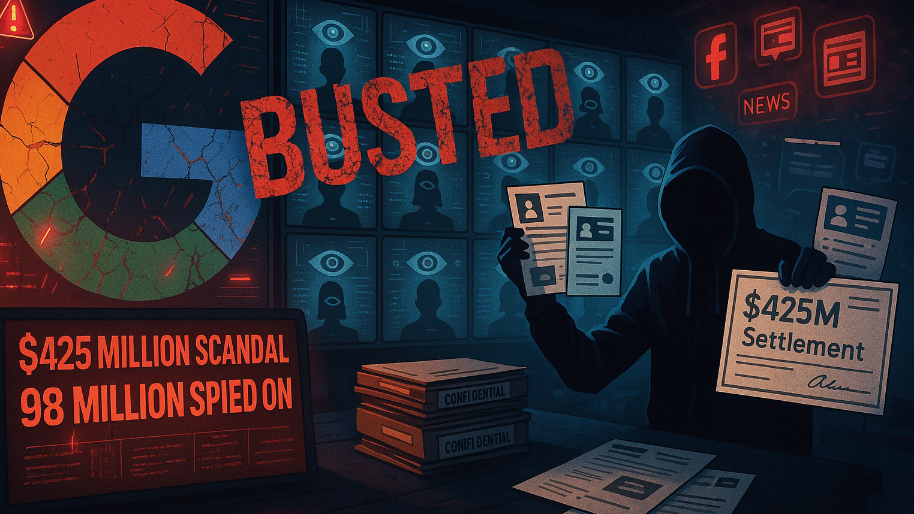 Google BUSTED in Shocking $425 Million Scandal for Secretly Spying on 98 Million People…