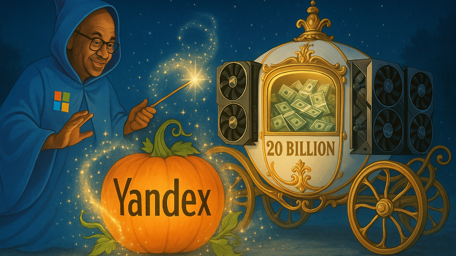 Nebius Explodes 54% After Microsoft Turns Yandex Pumpkin into a $20B GPU Carriage