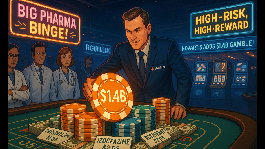 Novartis Adds THIS $1.4B Gamble to Its Current Multi-Billion Dollar List of Unproven Drugs Crusade…