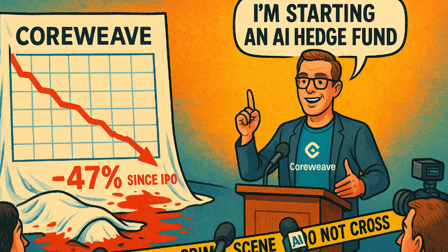 CoreWeave’s Post IPO Looks Like a Murder Scene… So They’re Launching a Hedge Fund to Hide the Body