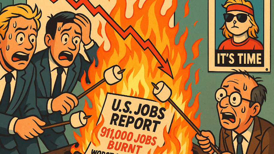 Traders Decide to Roast Marshmallows Over the Burning Labor Market Fire (Worst Since 2002)...