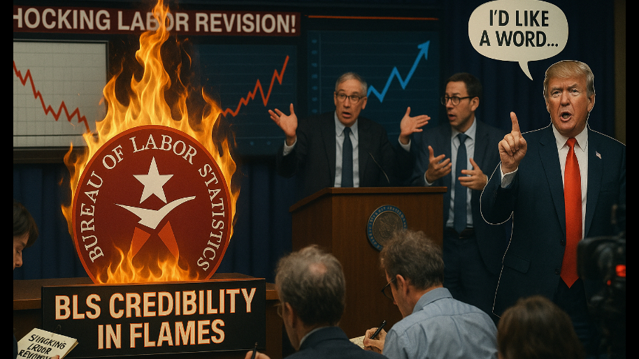 BLS “Torches Its Own Credibility” After Shocking Labor Revision… (Trump, Would Like a Word)