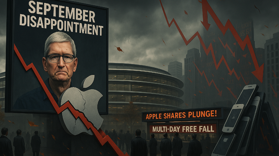 Tim Cook’s September Disappointment Unleashes a Multi-Day Free Fall for Apple Shares…