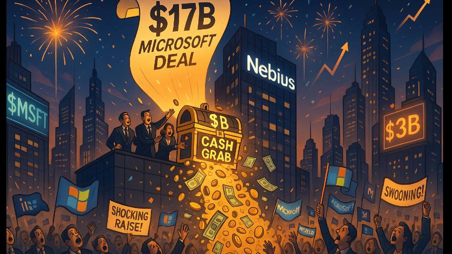 After Landing a $17B $MSFT Deal, Nebius’ SHOCKING $3B Cash Grab Has Investors Swooning…
