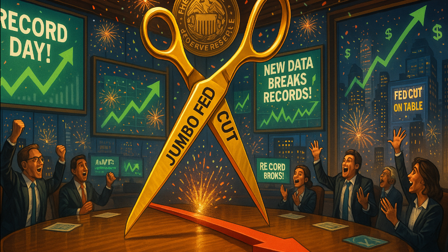 Jumbo Fed Cut Now On Table As New Data Clinches Another Record Day…