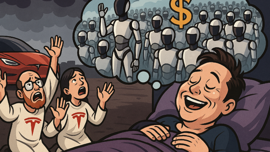 Tesla Cultmembers Beg for More EV Sales... As Elon Has Wet Dreams Over His $10T Robot Army