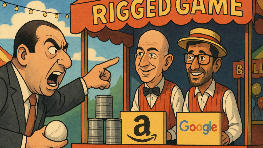 Amazon and Google Get LITT Up… FTC Blasts Their Ad Auctions as a Rigged Carnival Game