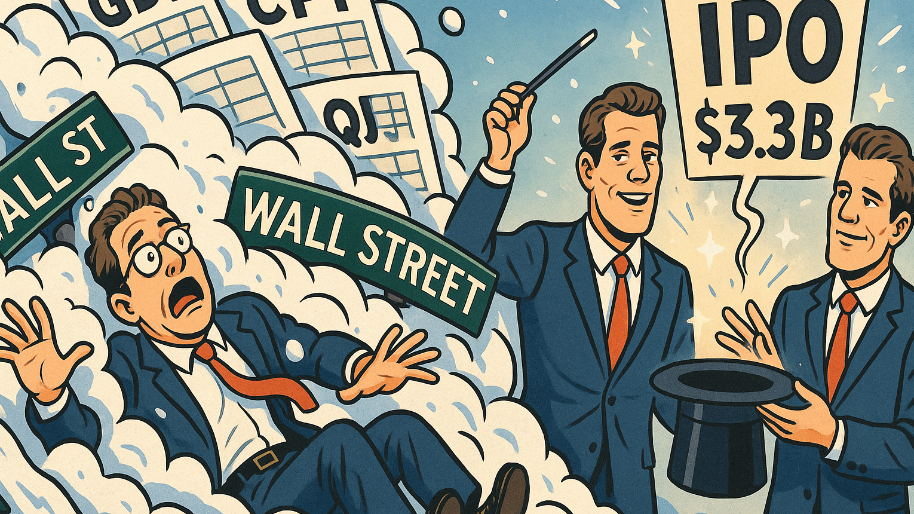 Dow Slips as Traders Get Buried Under Data Avalanche… Winklevoss Bros Pull Off $3.3B IPO Magic Trick
