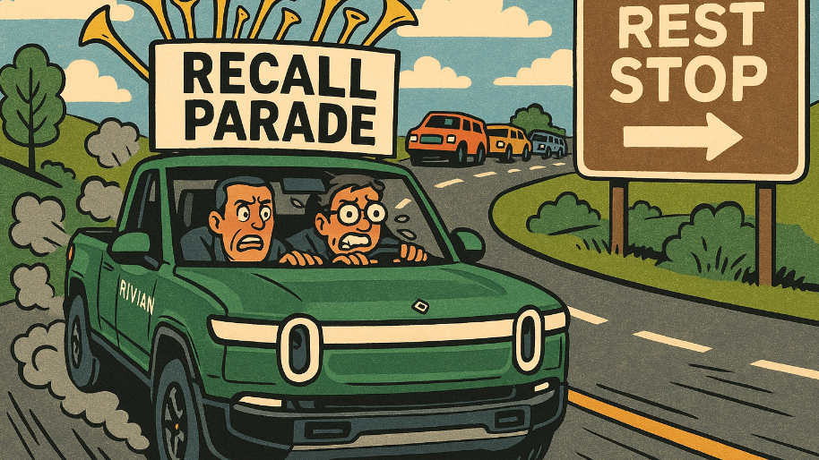 Rivian’s Recall Parade Has Investors Plotting an Escape at the Next Rest Stop
