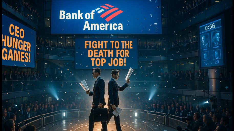 CEO Hunger Games Erupts at BofA as Three Execs Forced to “Fight To The Death” For Top Job…