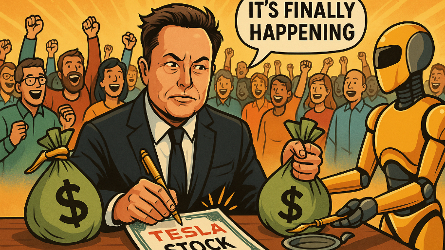 Musk Breaks 5-Year Fast With Tesla Shares… Is This Faith or a $1B Begging Letter to the Board?