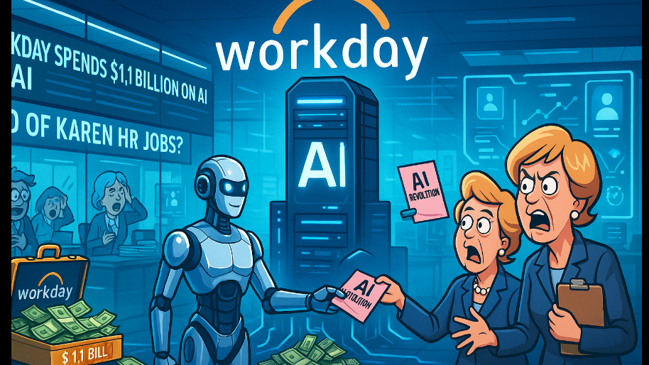 Workday Splurges $1.1 Billion on One AI Startup Designed to End Karen HR Jobs…