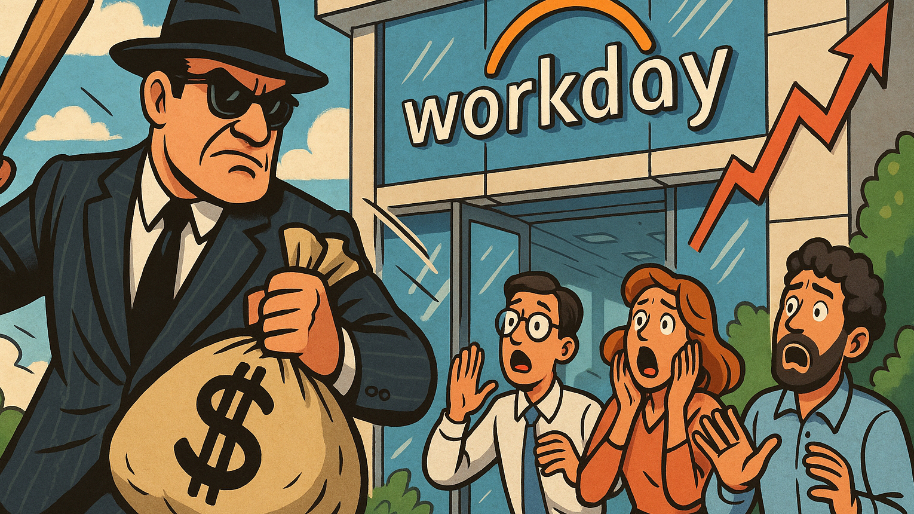 Elliott Mafia Storms Workday HQ With a $2B Bag of Money And Baseball Bat (Stock Soars 8%)