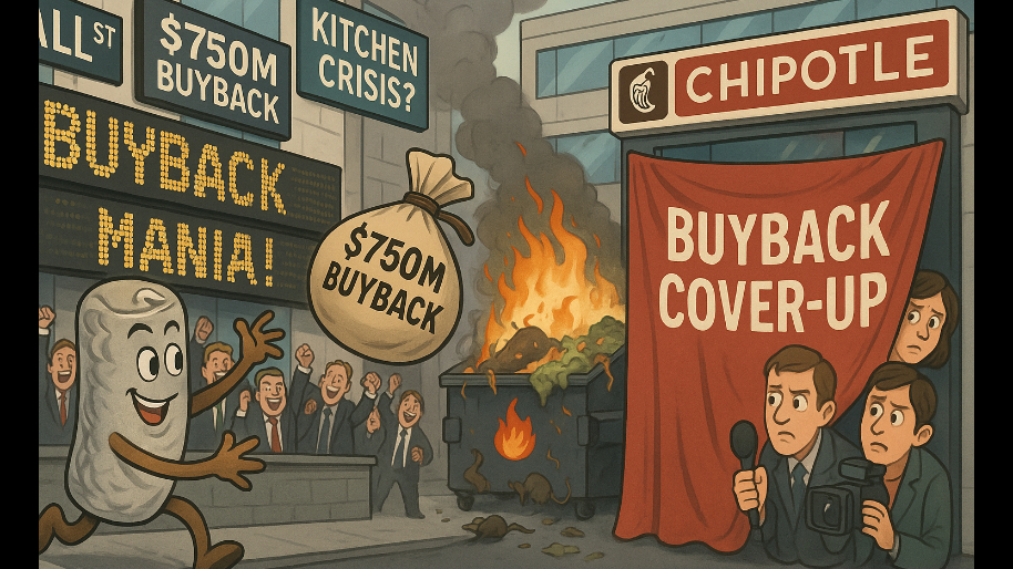 Chipotle Throws a $750M Buyback at Wall Street to HIDE the Kitchen Dumpster Fire…