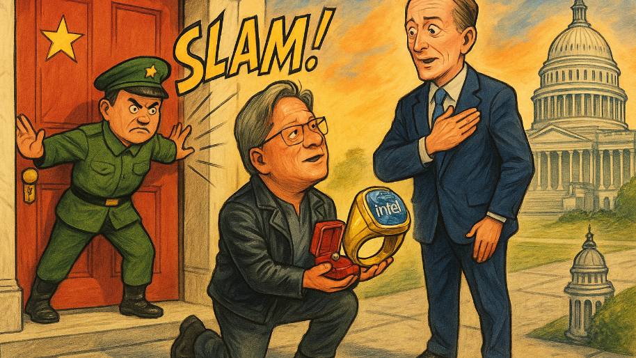 China Slammed the Door, So Jensen Put a $5B Ring on Intel and Scored Himself a D.C. Hall Pass