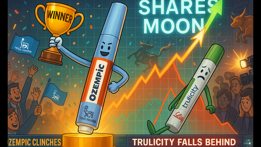 Novo Nordisk’s Ozemptic Clinches Massive Win Over Eli Lilly’s Trulicity (Shares Moon)