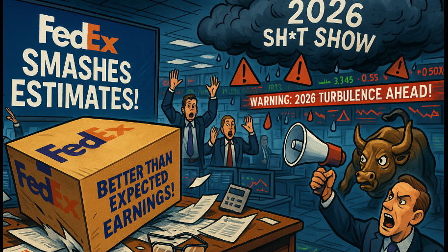 FedEX Slaps Wall Street’s Earnings Estimates Then Immediately Warns of 2026 Sh*t Show…