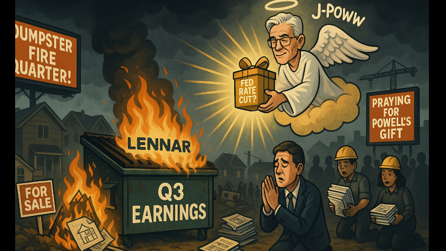 After "Dumpster Fire" Quarter, Lennar is Praying That J-Powws Gift Will Save Them…