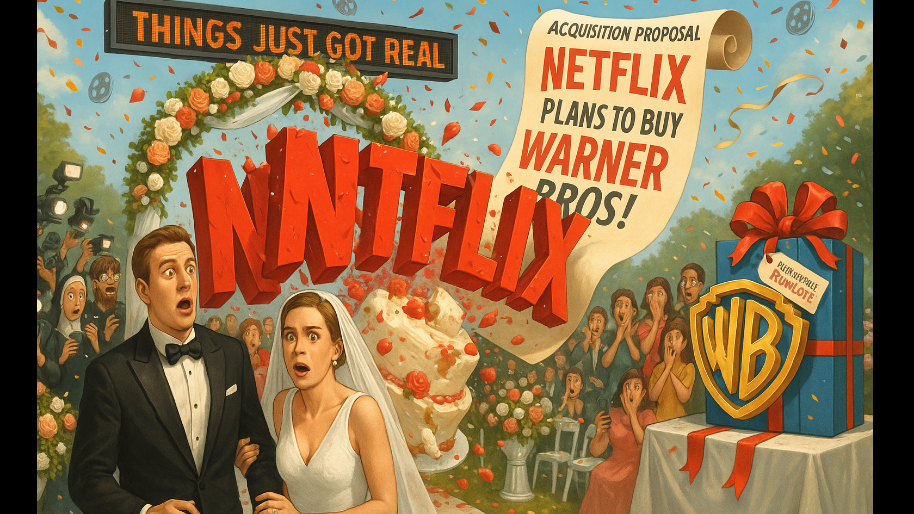 Netflix CRASHES David Ellison’s Wedding With New Plan to Buy Warner Bros (Things Just Got Real)
