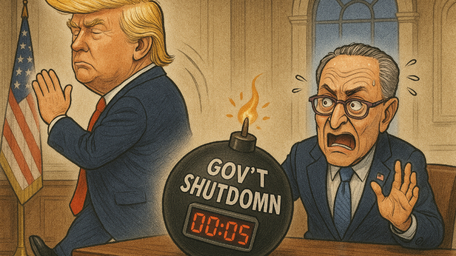 Trump Ghosts Schumer as Shutdown Bomb Ticks Toward Sept. 30… Taxpayers Brace for Impact