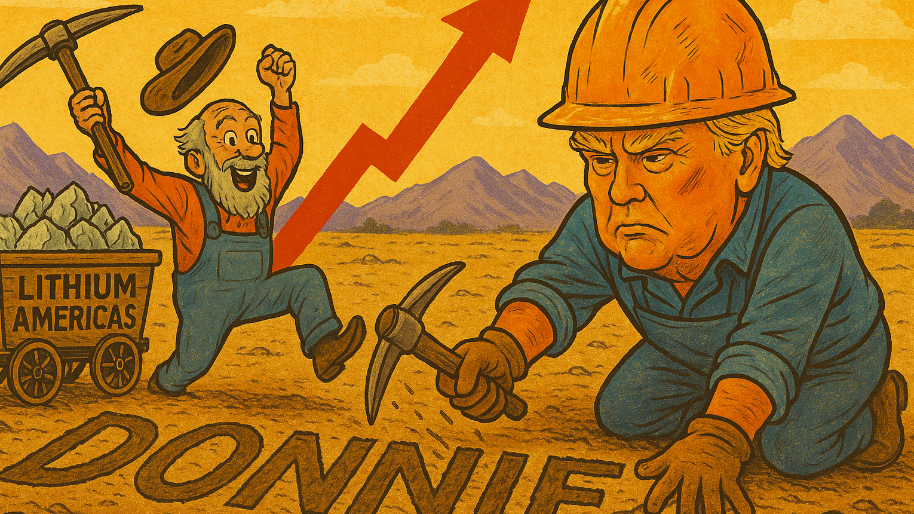 Lithium America’s Rips 103% After Donnie Politics Carves His Name Into Nevada Dirt