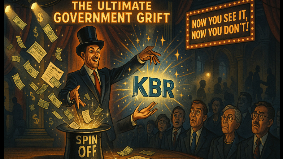 KBR Pulls Off The Ultimate Government Grift In New Spin Off Magic Act…