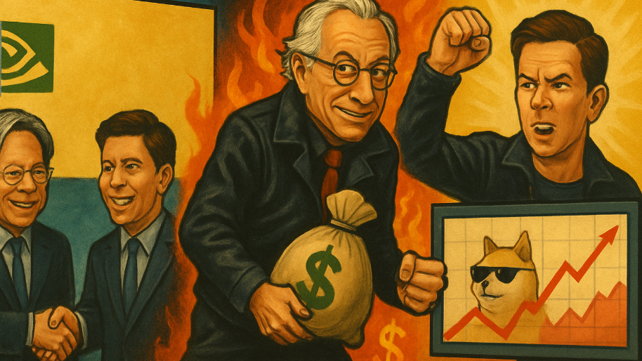 Nvidia's $100B “Partnership” Unmasked as Bernie Madoff in a Leather Jacket... Wahlberg: Meme Stock?