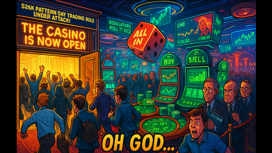 The Casino Is NOW Open As Regulators Seek to Kill $25k Pattern Day Trading Rule (Oh God…)