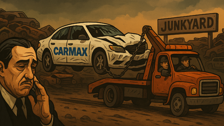 CarMax Gets Towed to The Junkyard After $400M Goes Poof and Guidance Skips Town