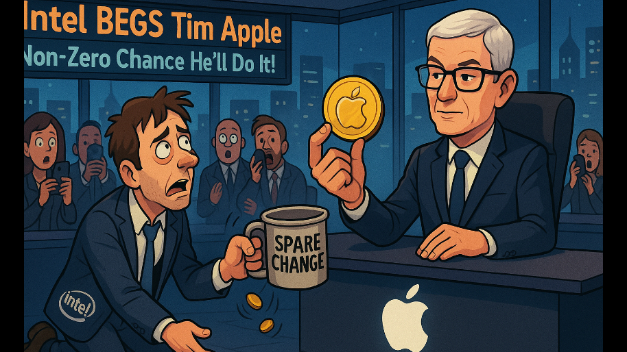 Intel BEGs For Some Spare Change From Tim Apple (Spoiler: There’s a Non-Zero Chance He’ll Do It)