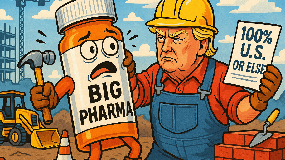 Trump Blackmails Pharma into Bob the Builder Mode With 100% “U.S. or Else” Tariff Threat