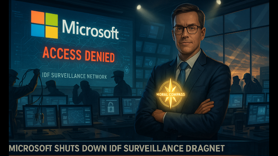 Microsoft BOASTS Moral Compass After Shutting Down Access to IDF Surveillance Dragnet…
