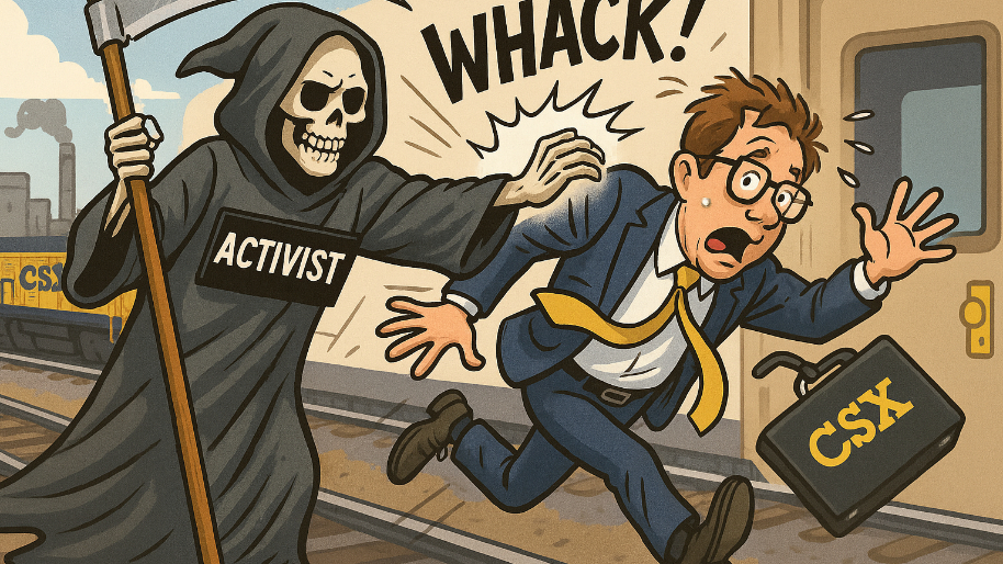Activist Grim Reaper Claims Another Suit… CSX CEO Out After Failing to Find a Merger Partner